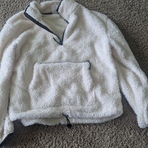 No Boundaries White Fleece Pullover